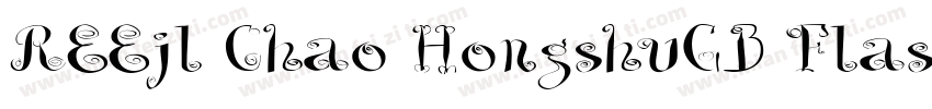 REEjl Chao HongshuGB Flash字体转换